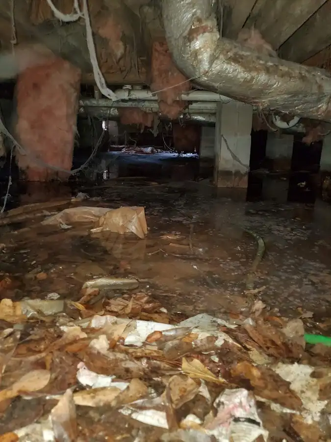 Crawl space flood assessment for Commercial Water Damage Restoration in Pueblo West